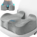 CushyOasis Seat Cushion, Chair Cushions, Office Chair Cushions, Anti-Slip Bottom & Removable Cover Tailbone Cushion, Memory Foam Seat Cushi…