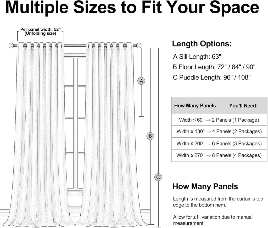 Topfinel 102 inch blackout curtains for Sliding door 2 Panels 100% Blackout Linen texture Window Drapes with Back Tab Rod Pocket Light Bloc…