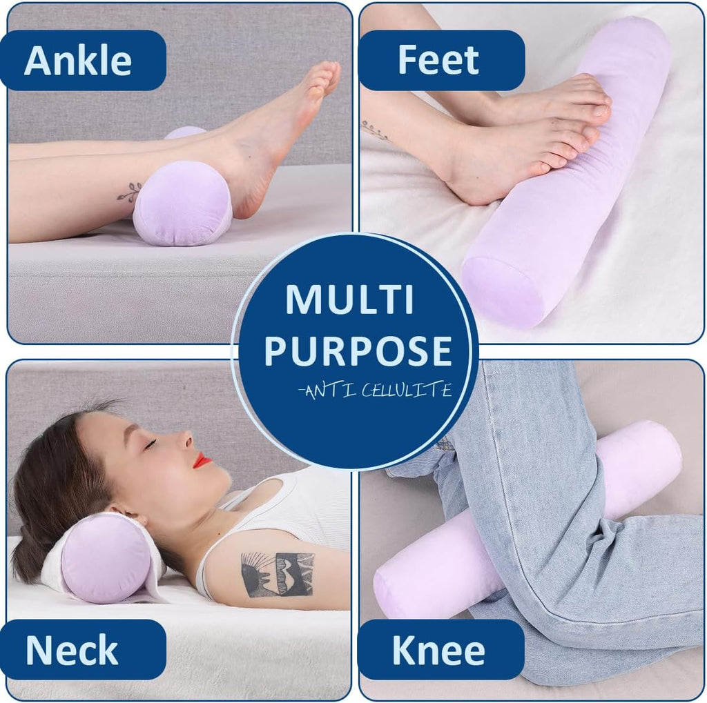 AntiCellulite everyday comfort Cervical Neck Roll, Comfortable and Highly Resilient Bolster Pillows, Round Neck Pillows Support for…