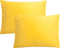 FLXXIE Pillow Cases Standard Size, Soft Microfiber Pillow Covers with Envelope Closure, Wrinkle, Stain Resistant Pillowcases, 2 Piece…