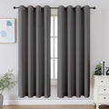 Cucraf Light Grey Blackout Curtains 63 inch Length 2 Panels Set, Room Darkening Drapes for Living Room Bedroom, Thermal Insulated Light Blo…