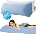 Ubauba Memory Foam Body Pillow with Cover, Full Large Body Pillows Insert for Adults with Envelope Closure Pillowcase, Firm & Fluffy Long…