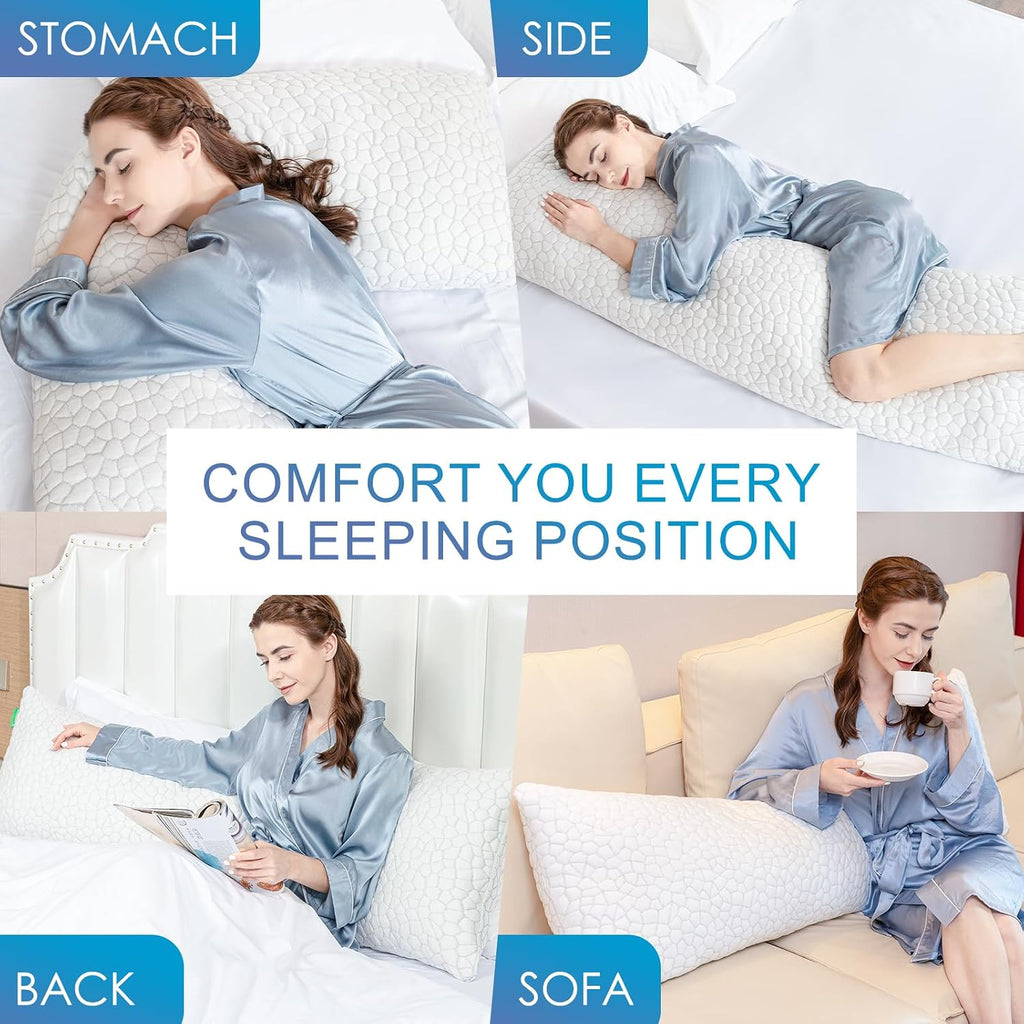 Supamodern SUPA MODERN Cooling Bed Pillows for Sleeping 1 Pack Shredded Memory Foam Pillows Adjustable Cool Pillow for Side Back Stomach Sl…