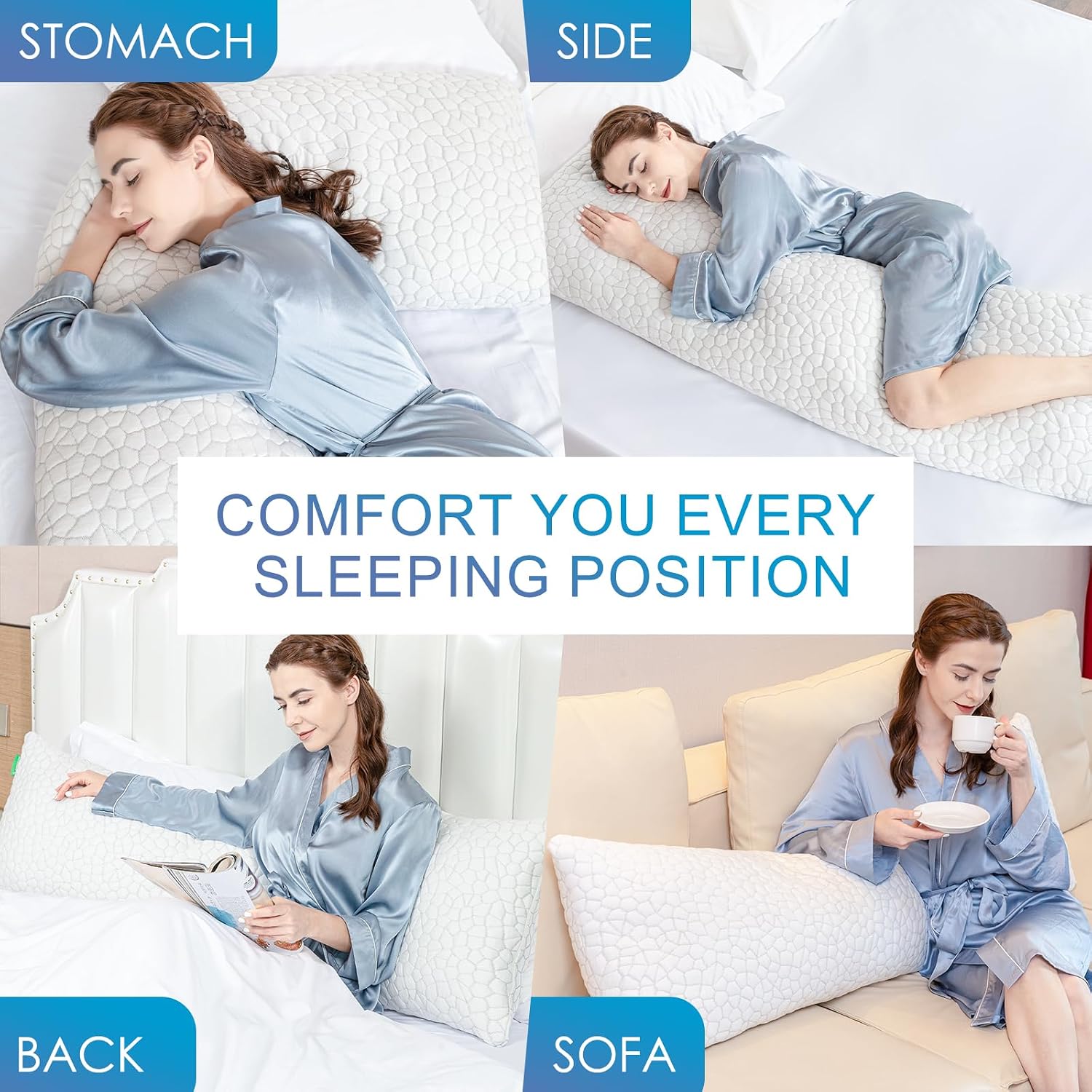 Supamodern SUPA MODERN Cooling Bed Pillows for Sleeping 1 Pack Shredded Memory Foam Pillows Adjustable Cool Pillow for Side Back Stomach Sl…