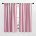 NICETOWN Blackout Curtain Panels for Living Room - (Rouge Pink Color) 42x63 Inch, 2 Panels Set, Thermal Insulated Room Darkening Blackout…
