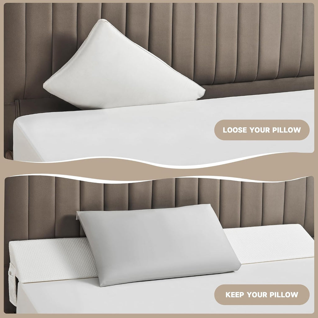 IFNOW King Size(76"x7.5"x10") Bed Wedge Pillow for Headboard, Mattress Gap Filler(0-8"), Bed Wedge for Gap Between Your Headboard and…