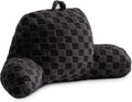 Holawakaka Checkered Reading Pillow with Arms, Adults Backrest Reading & Rest Pillows for Sitting Up in Bed, Bed Rest, Lounging, Working, A…