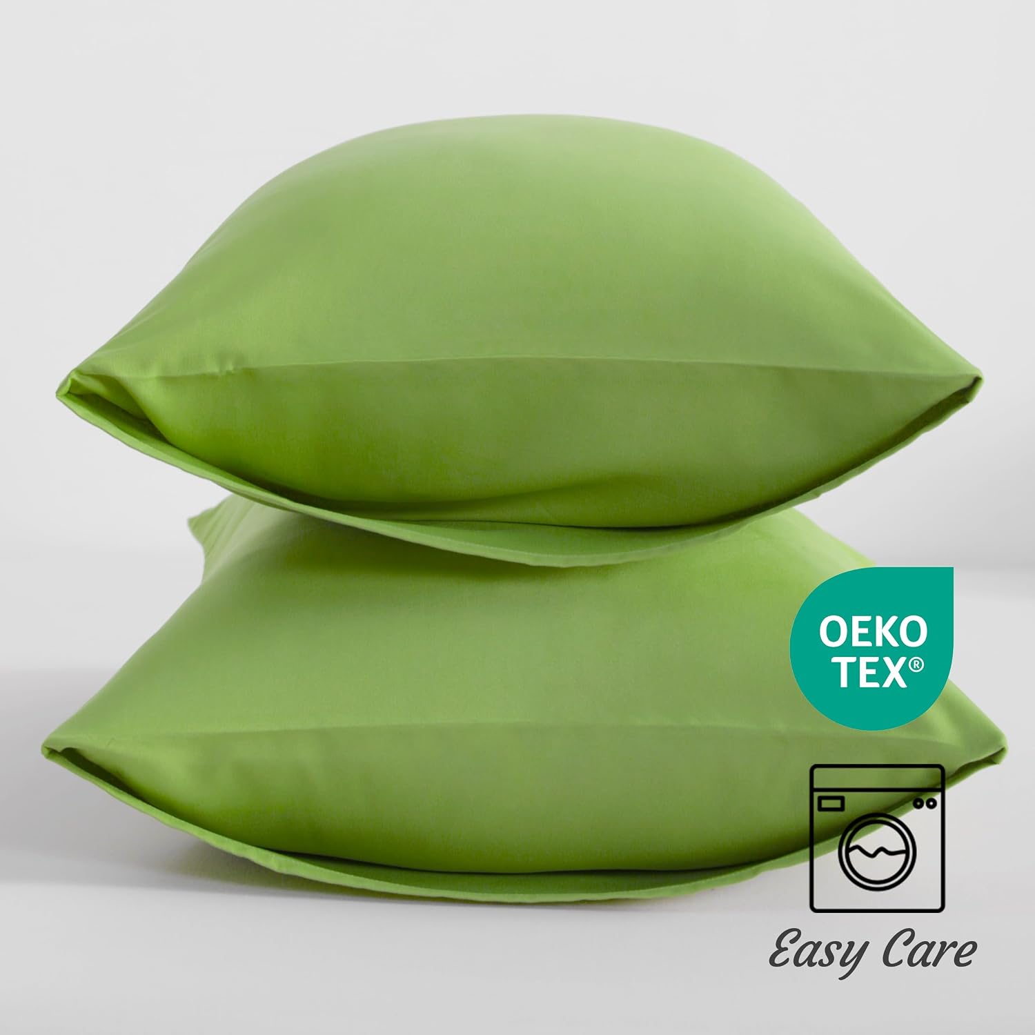 Ntbay King Pillow Cases Set of 2, 2 Pack Brushed Microfiber 20x36 Pillow Cases, Soft, Wrinkle, Fade, Stain Resistant Sage Green Pillow Case…