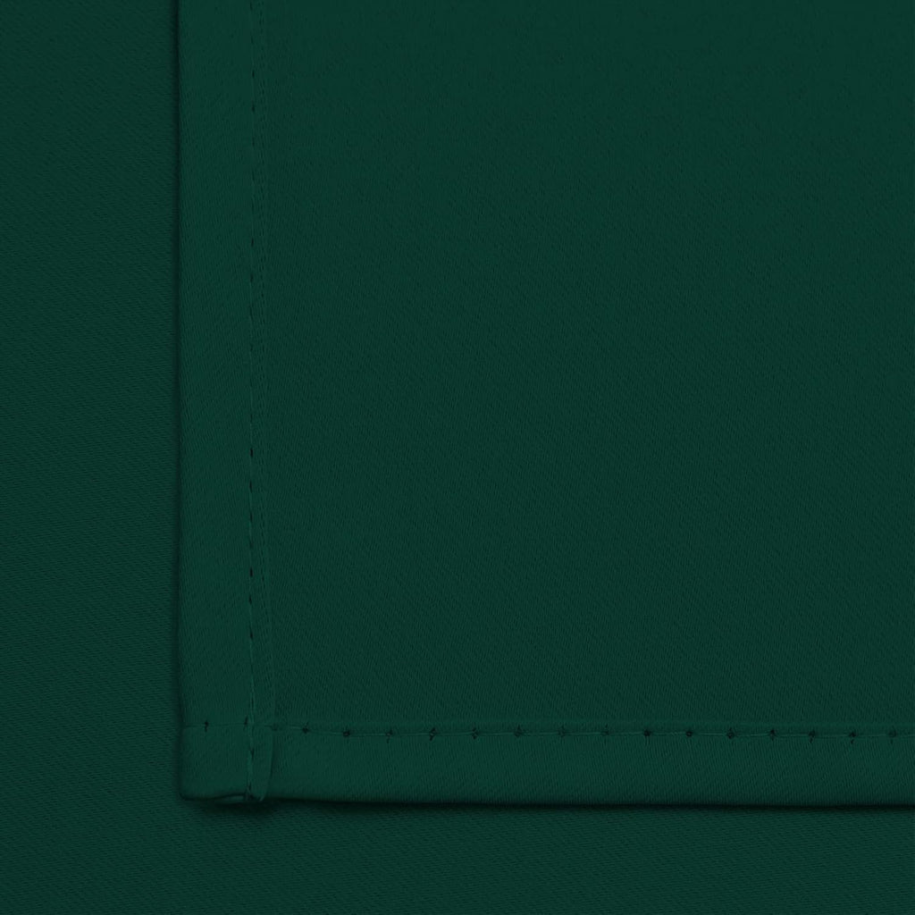 Yakamok Dark Green Blackout Curtains for Bedroom, Room Darkening Thermal Insulated Grommet Window Curtains, Light Blocking Blackout…
