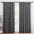 NICETOWN Blackout Curtain Panels for Window - Thermal Insulated Rod Pocket Blackout Drapes/Draperies for Dining Room (2 Panels, W70 x L95…