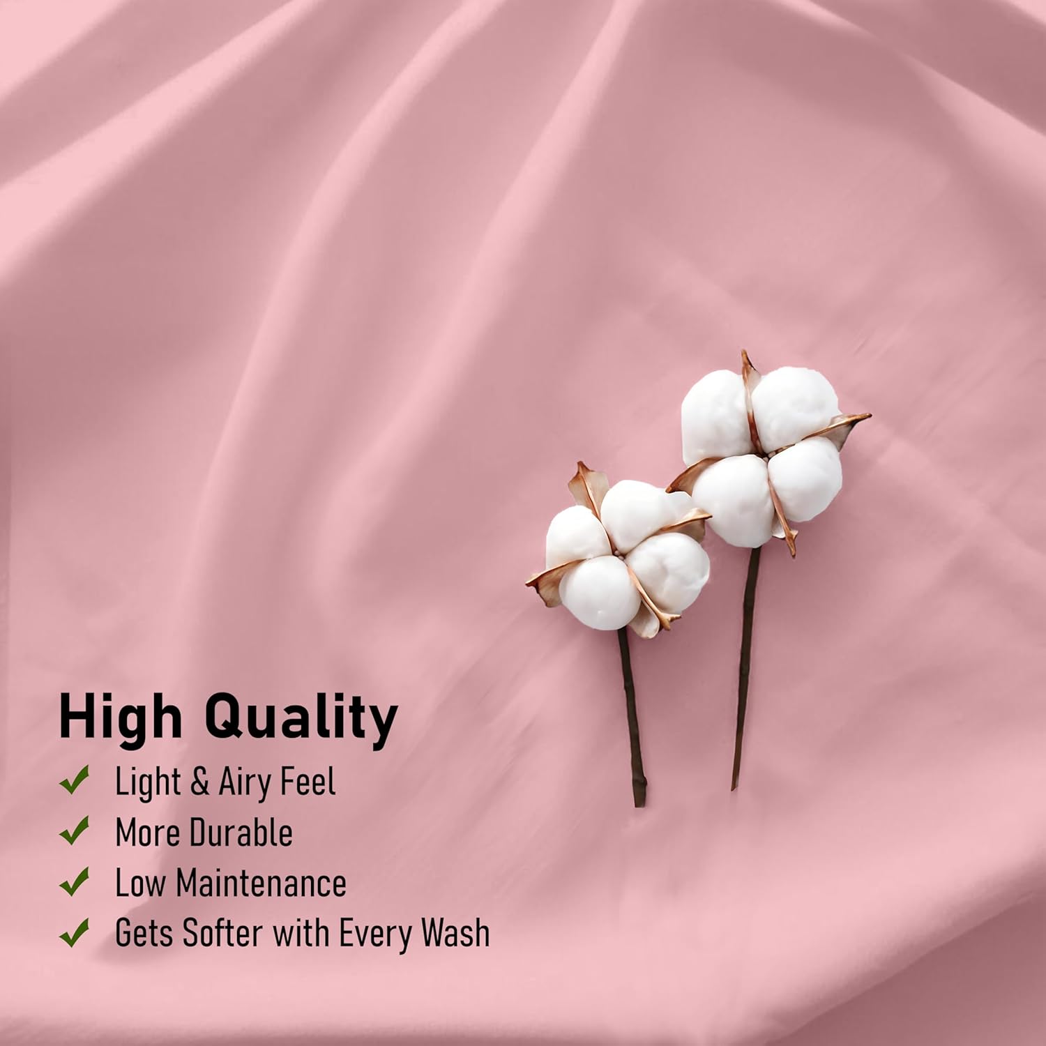 Ruvanti 100% Cotton Percale Sheets California King Size – Crisp Cooling Bed Sheets for Hot Sleepers, Deep Pocket 14”, Soft Breathable & Dur…
