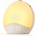 ecozy Sunrise Alarm Clock for Bedroom, White Noise Sound Machine, 26 Soothing Sounds, 17 Night Lights, Bluetooth Speaker, Music-Sync…