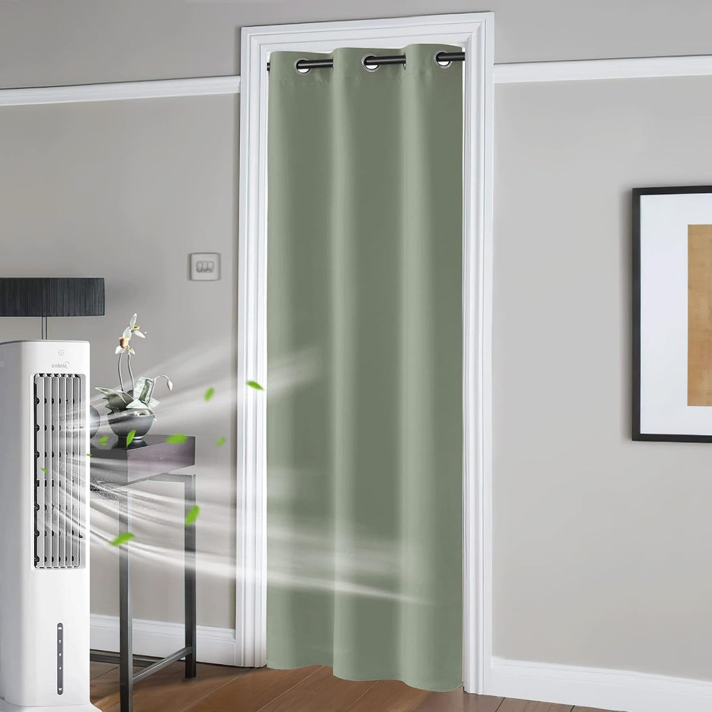 Rybhome RYB HOME Temporary Doorway Curtains Blackout Privacy Room Divider Curtains Portable Drapes for Closet Wall Panel for Bedroom Living…