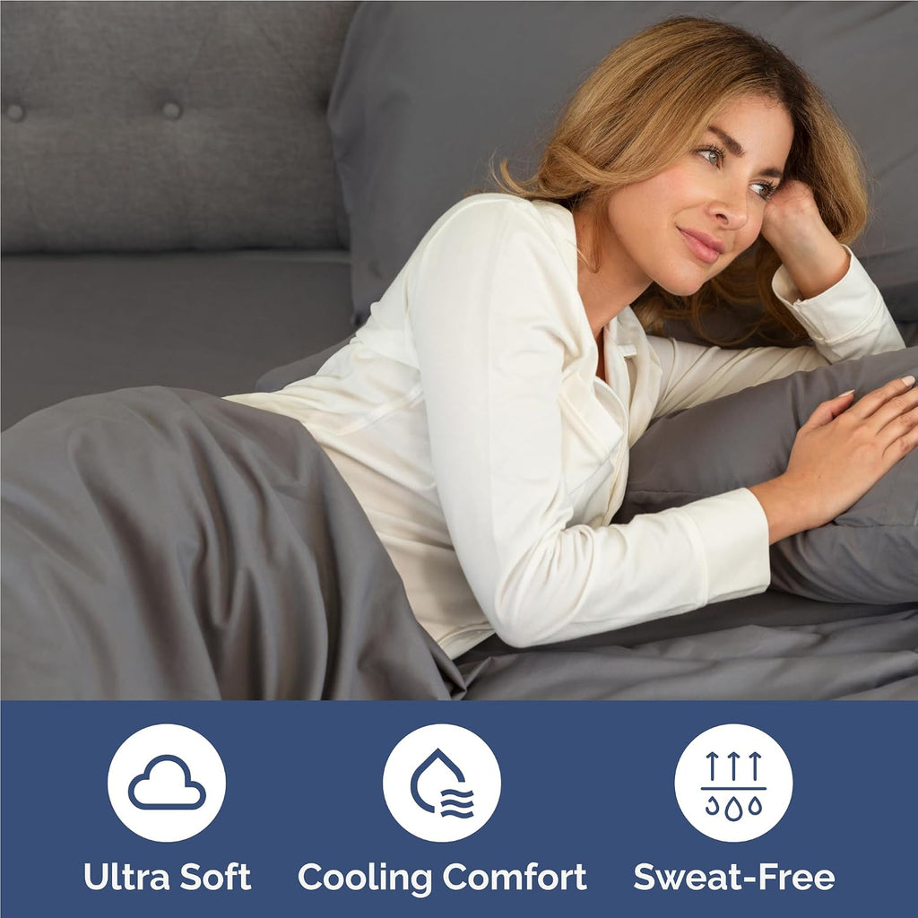 Full 6 Piece Sheet Set - Comfy, Breathable & Cooling - Hotel Luxury Bedding for Women, Men, Kids, Teens & Children - 1 Flat & 1 Fitted…
