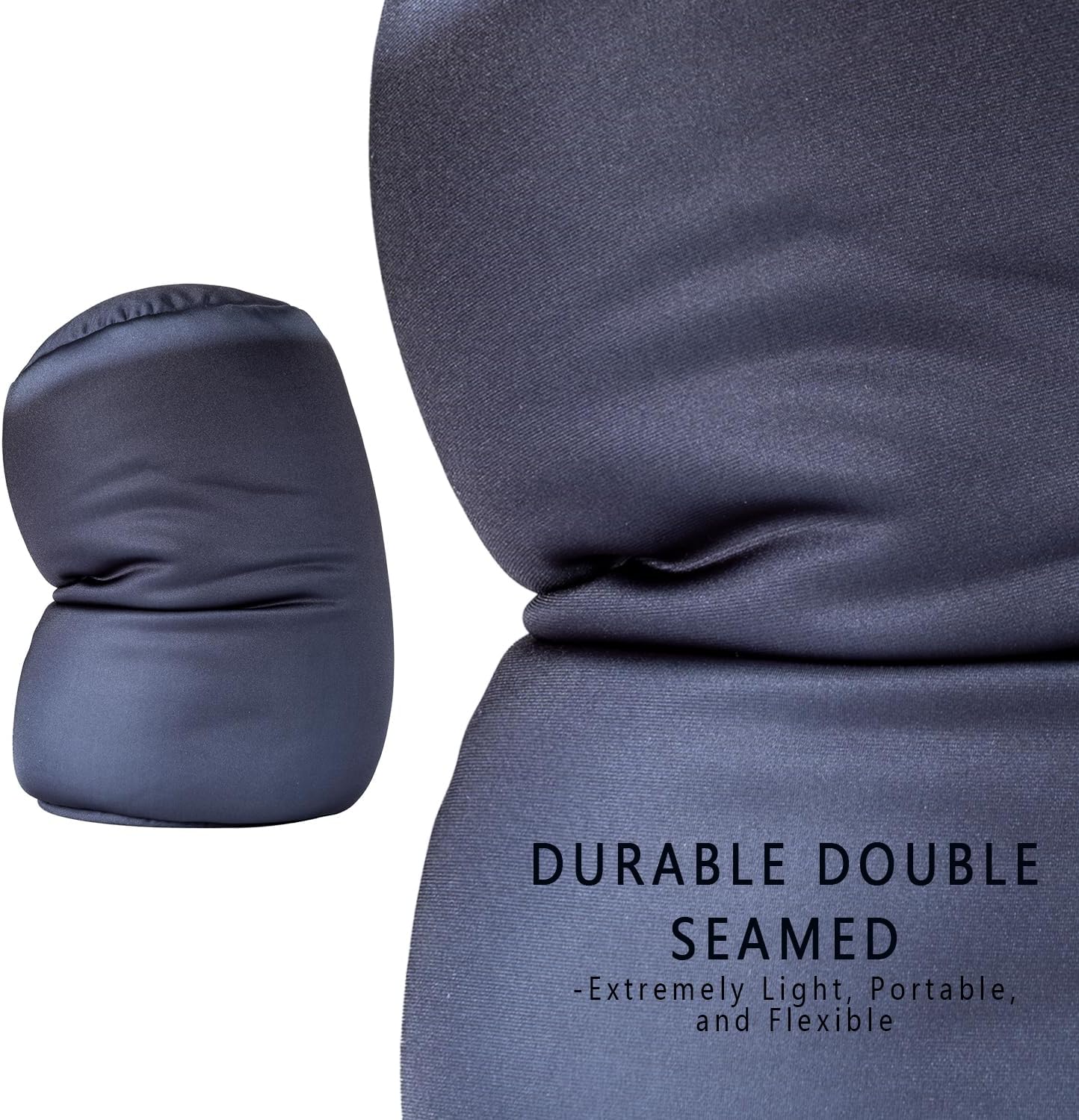 Squishy Microbead Neck Pillow, 7Inch x 12Inch Soft Travel Body Bed Pillow Bean Pillow for Kids Adult Chair Sleeping Car Seat, Fun…