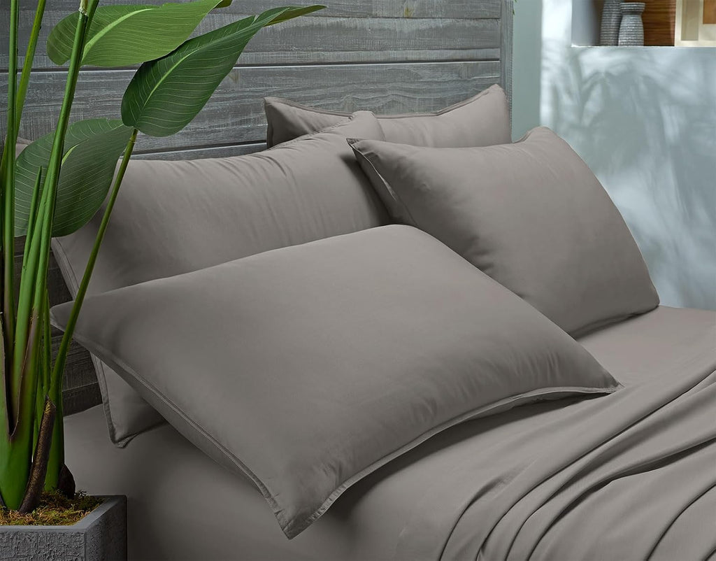PureBamboo Pure Bamboo Twin XL Sheets, Genuine 100% Organic Viscose Derived from Bamboo Bed Sheet Set, Luxuriously Soft & Cooling, Double S…