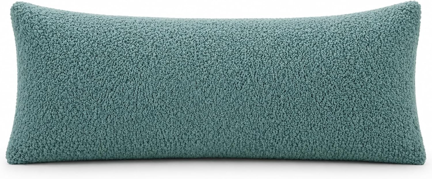 Reafort Sherpa Body Pillow Cover 21" x 54", Plush Fleece Long Body Pillowcase with Zipper Closure, Ultra Soft Fluffy Cozy Decorative…