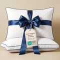 Downstoria Shredded Memory Foam Pillows Standard Size Set of 2, Medium Firm Bed Pillow for Sleeping, Soft Memory Foam Pillows 2 Pack for Si…