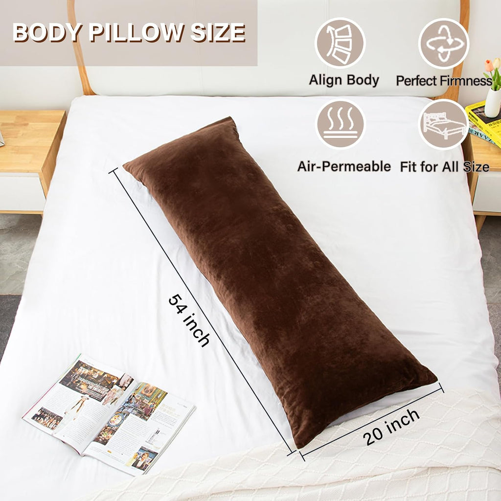 1 MIDDLE ONE Body Pillow, Memory Foam Body Pillows for Adults Sleeping, Long Pillow for Bed, Big Large Firm Full Body Pillow for Side…