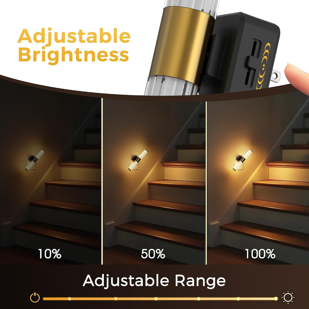 L LOHAS LED Rotating Night Light, Night Lights Plug into Wall, Auto Nightlight Dimmable 100LM, Light Sensor, 3000K Soft Light, LED…