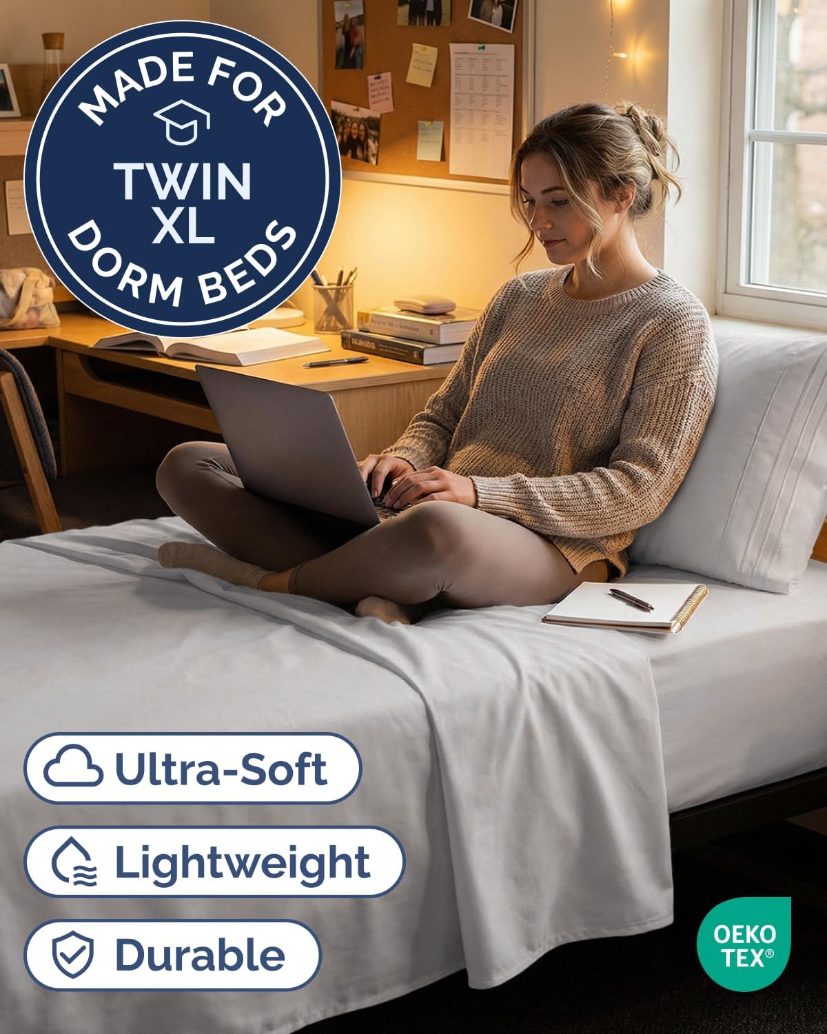 Twin XL Size 3 Piece Sheet Set - Comfy Breathable & Cooling Sheets - Hotel Luxury Bed Sheets for Women & Men - Deep Pockets, Easy-Fit…
