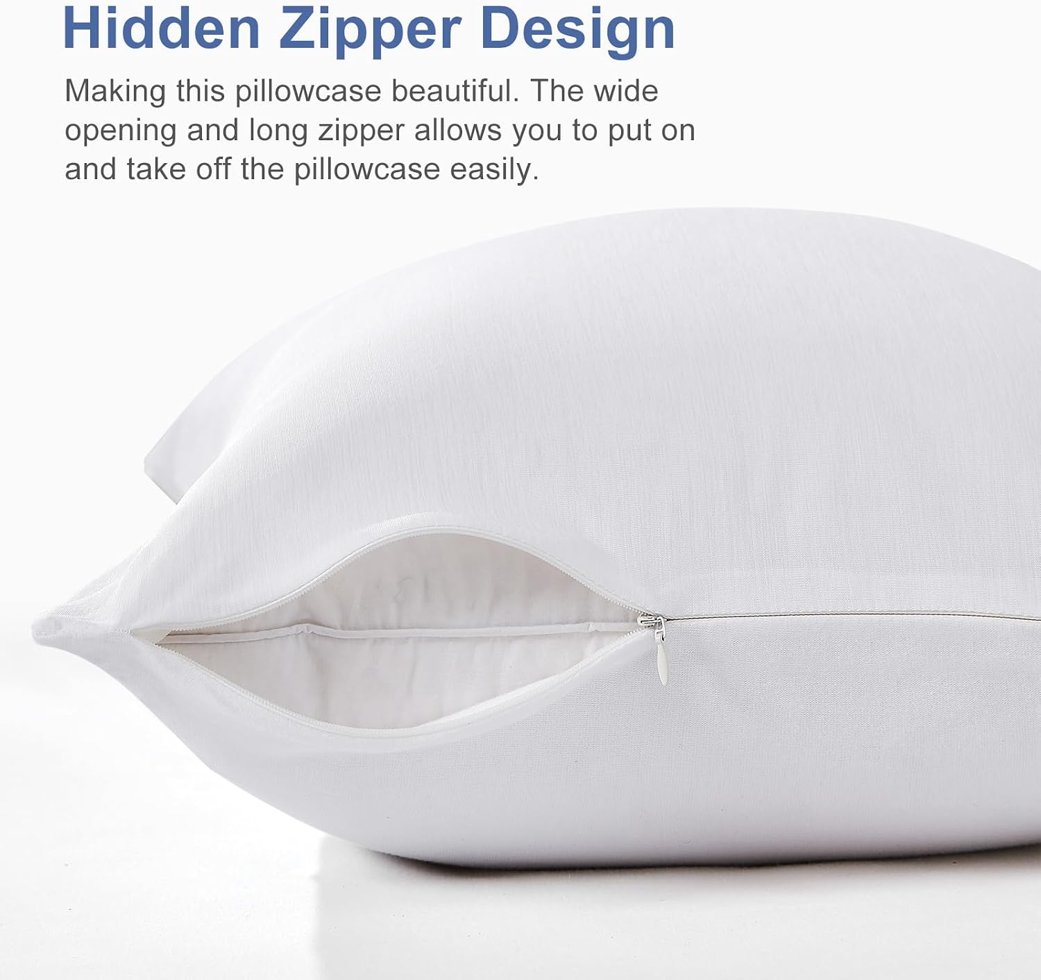 Elegear Cooling Pillow Cases for Hot Sleepers, Japanese Q-Max 0.5 Cooling Pillowcases, Both Sides(Cooling/Cotton), Breathable Soft Pillowca…