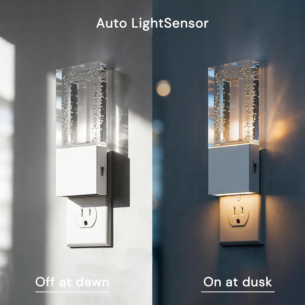 Llohasled L LOHAS LED Night Light Plug in, Foldable Night Lights Plug into Wall, Portable LED Nightlight with Dusk to Dawn Sensor, Dimmable…