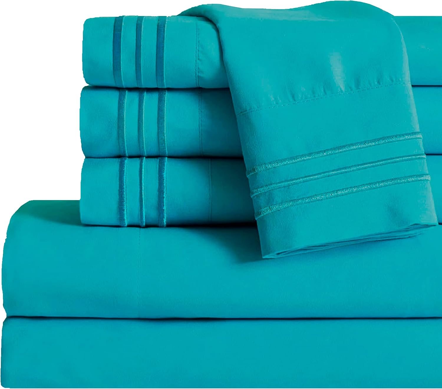 MocassiLuxuryBedding Mocassi Bed Sheet Set - Luxury Hotel 1800 Premier Bedding Sheets & Pillowcases - Ultra Soft Breathable & Cooling Bed S…
