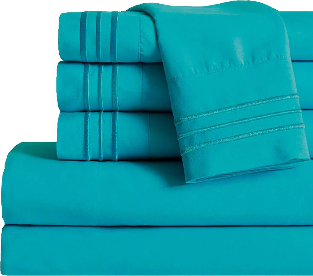 MocassiLuxuryBedding Mocassi Twin Sheet Set - Luxury Hotel 1800 Premier Bedding Sheets & Pillowcases - Ultra Soft Breathable & Cooling Bed…
