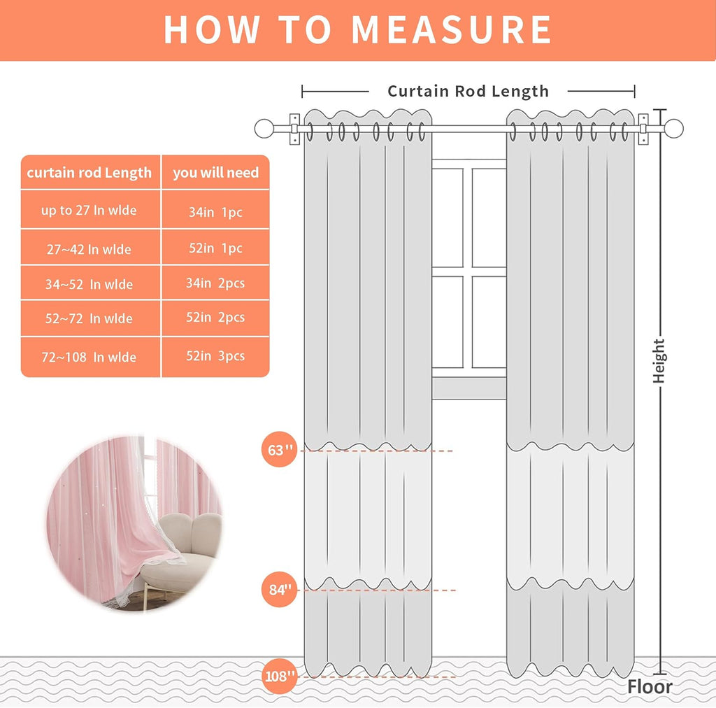 Addsomecolortolife XiDi Pink Curtains for Bedroom, Girls Room Blackout Curtains, Kids Room Darkening Curtains, Light Pink Decor, 1 Panel Li…