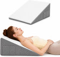 Oaisz Wedge Pillow, 10 Inch Bed Wedge Pillow for Headboard, Pillow Wedge for Acid Reflux Relief, After Surgery, Sleeping, Back, Memory Foa…