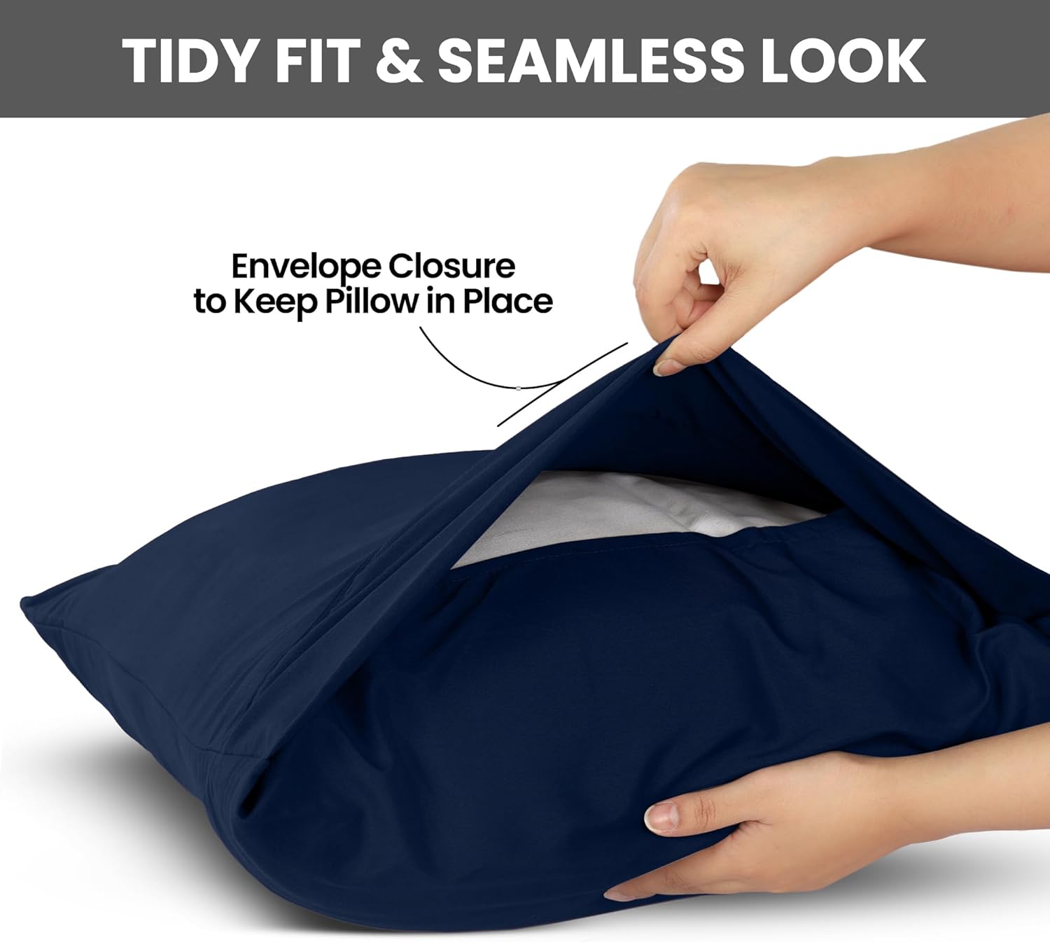 Utopiabedding Utopia Bedding King Pillow Cases - 2 Pack - Envelope Closure - Soft Brushed Microfiber Fabric - Shrinkage and Fade Resistant…