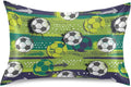 Soccer Ball Pillow Covers Silk Pillowcase for Hair and Skin Soft Breathable Smooth Cooling Satin Pillowcase Standard Size Pillow Case for…