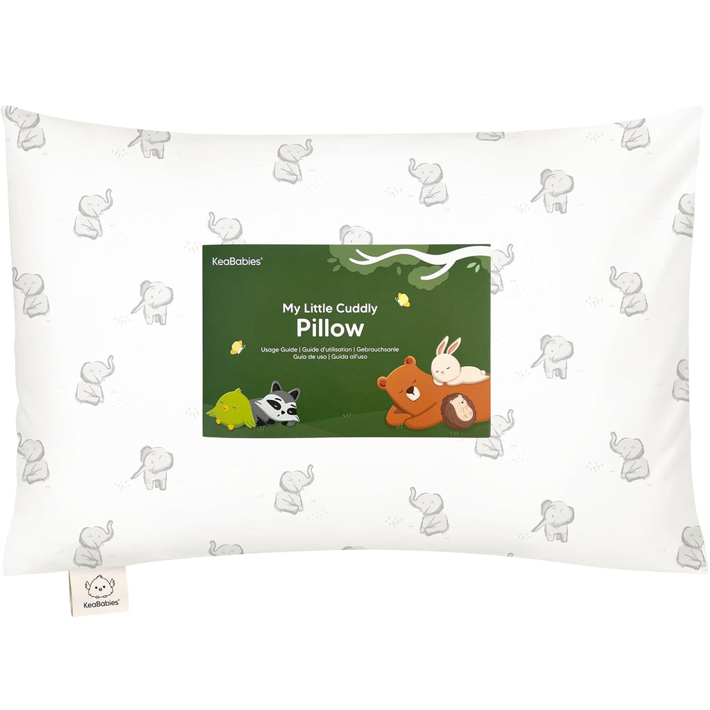 KeaBabies Toddler Pillow with Pillowcase - 13x18 My Little Cuddly Kids Travel Pillows for Sleeping, Nap, Viscose from Bamboo Nursery…