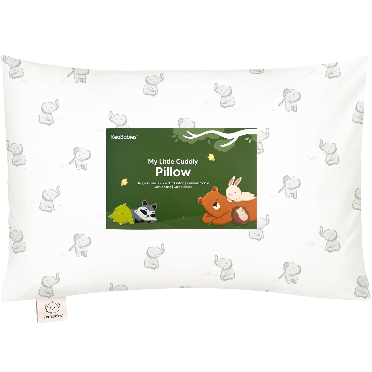 KeaBabies Toddler Pillow with Pillowcase - 13x18 My Little Cuddly Kids Travel Pillows for Sleeping, Nap, Viscose from Bamboo Nursery…