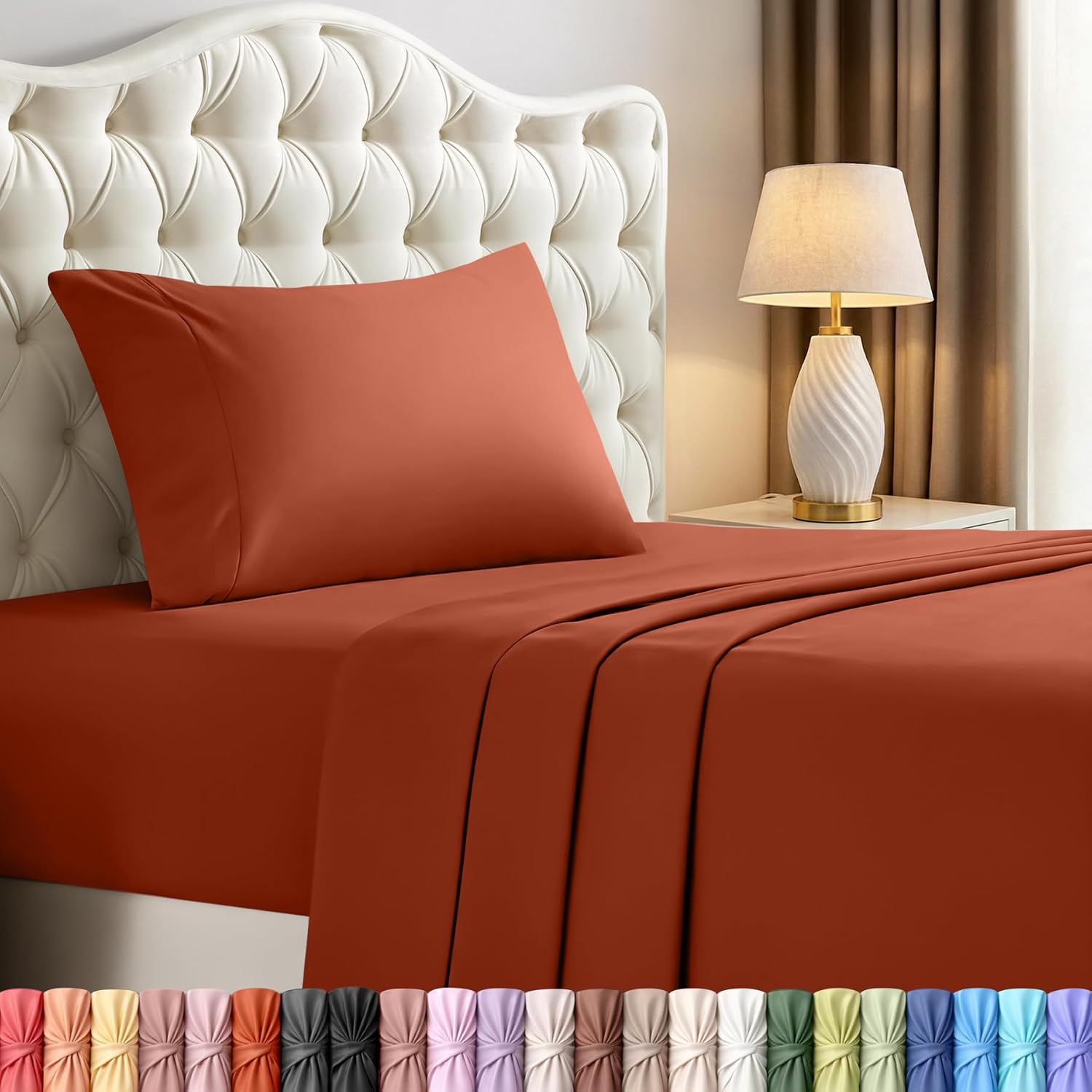 Utopiabedding Utopia Bedding Twin Sheet Set – 3 Piece Bed Sheets for Twin Size Bed, Soft and Breathable Microfiber, Includes 1 Fitted Sheet…
