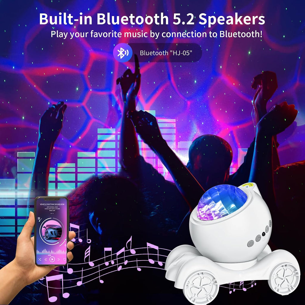 ENOKIK Star Projector, Galaxy Projector Built-in Bluetooth Speaker and 8 White Noise, Night Light for Kids Adults, Aurora Nebula Lamp for…