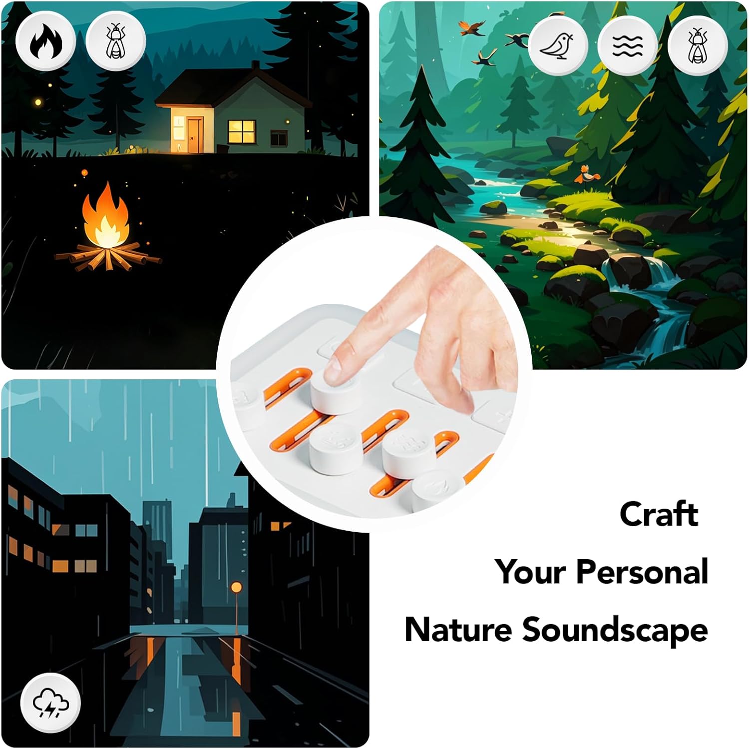 takoo 3-in-1 Sleep Sound Machine/Portable Bluetooth Speaker/12 Colors Night Light, Mixable 8 Nature Sounds & White Noise Machine, Sleep Tim…