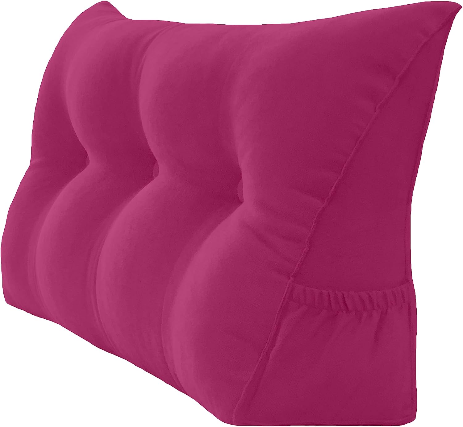 Peachwell Headboard Pillow - Dorm Twin Headboard Wedge Pillow, Handmade Support Backrest Large Bolster Cushion with Two Large Side…