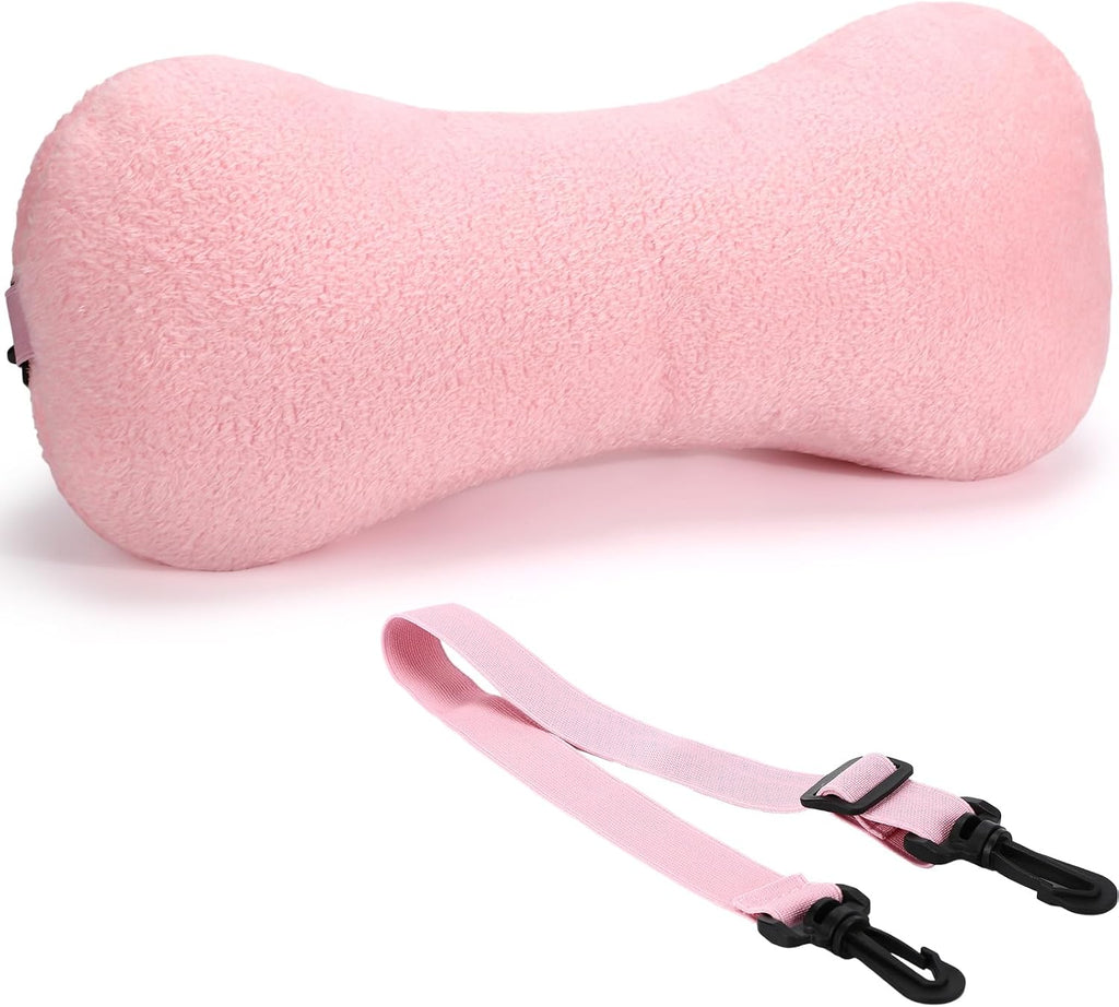 Colingmill 1 Pc Neck Pillow for Recliner Headrest Pillow Bone Shaped Chair Plush with Adjustable Strap Neck Support and Curve Head Cushion…