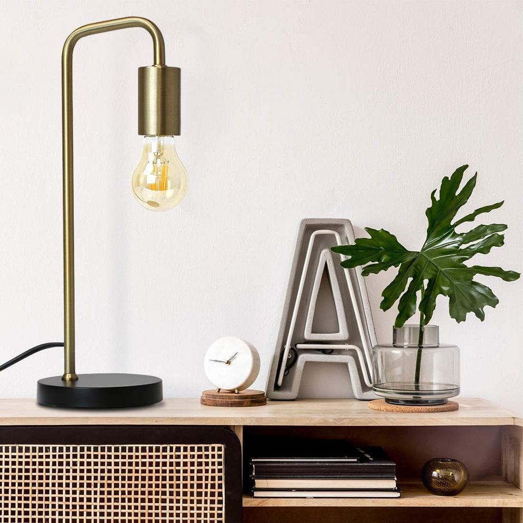 O’Bright Industrial Desk Lamp, 100% Metal Lamp, UL Certified Ceramic E26 Socket, Minimalist Design for Home Decoration, Table Lamp for…