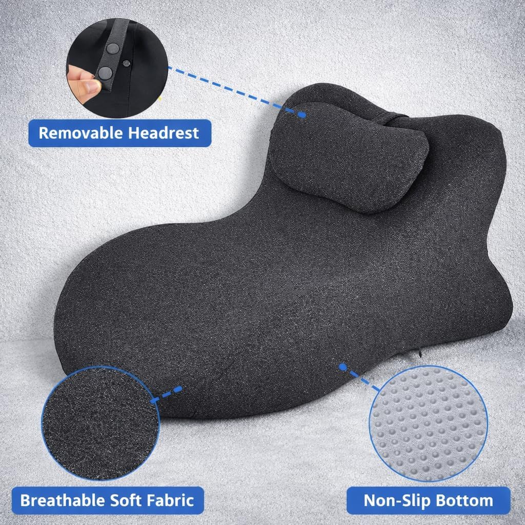 MOYEE Couples Pillow – 27° Lift Sweet Spot Wedge Cushion, Rebound Memory Foam Support for Hip, Back & Neck Comfort, Comfort & Support…