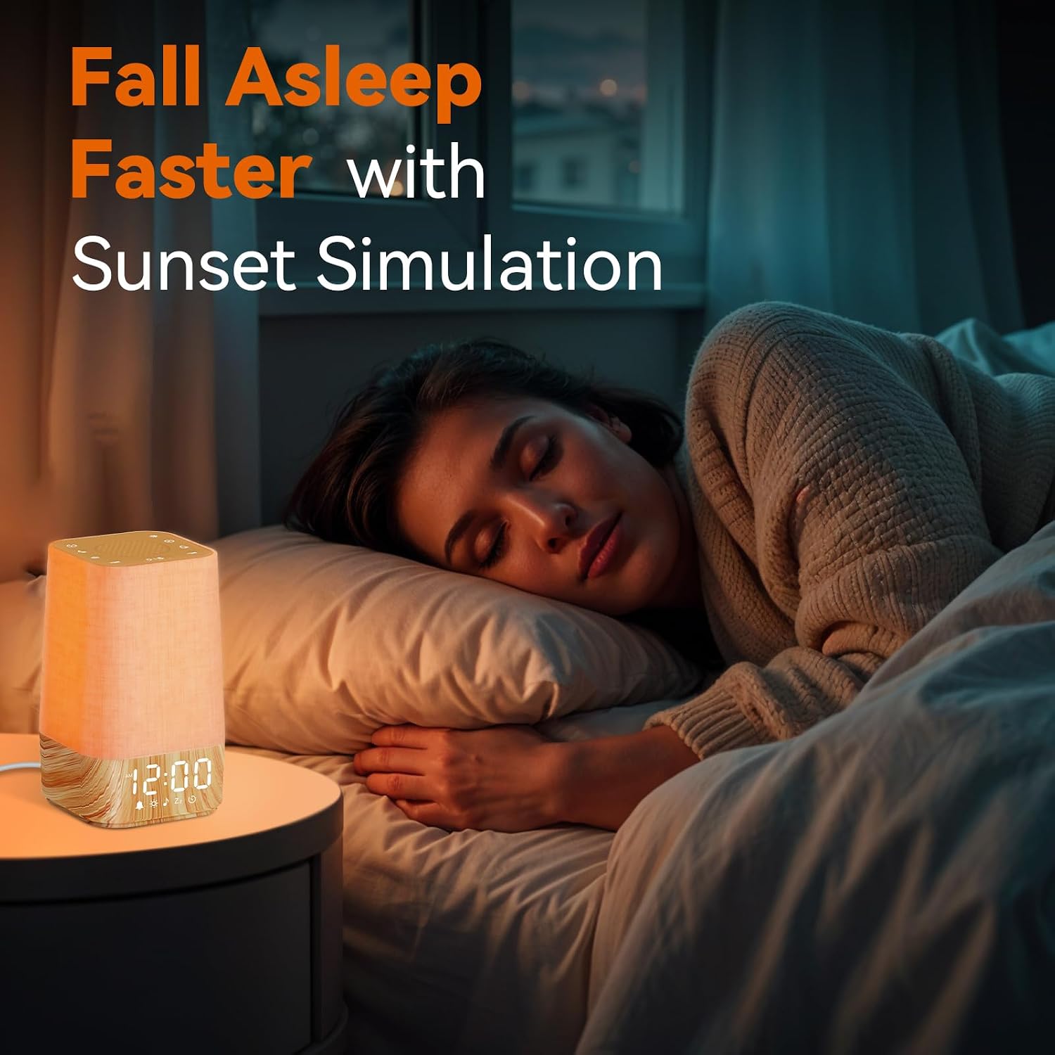 Sunrise Alarm Clock with Sound Machine: Nature Wake Up Light for Dark Mornings & Early Starts - 30 Sleep Sounds, Adjustable Brightness &…