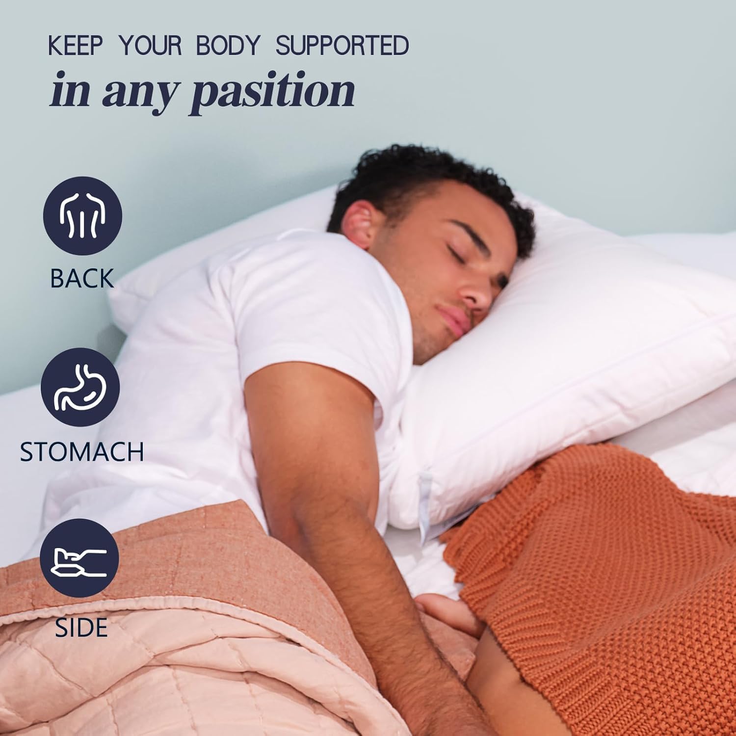 Nuzzlepillow Nuzzle Pillows Standard Size Set of 4, Adjustable Firm Pillows Luxury Hotel Collection Bed Pillows – Adjust Height Soft Cooling…