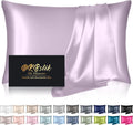 Home Silk Pillowcase for Hair and Skin, Mulberry Silk Pillow Cases Standard Size, Anti Acne Cooling Sleep Both Sides Natural Silk Satin Pil…