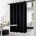 NICETOWN Blackout Curtain for Sliding Door, Patio Door Curtains, Thermal Insulated Wide Drapes/Draperies for Bedroom (Black, 70 by 95…