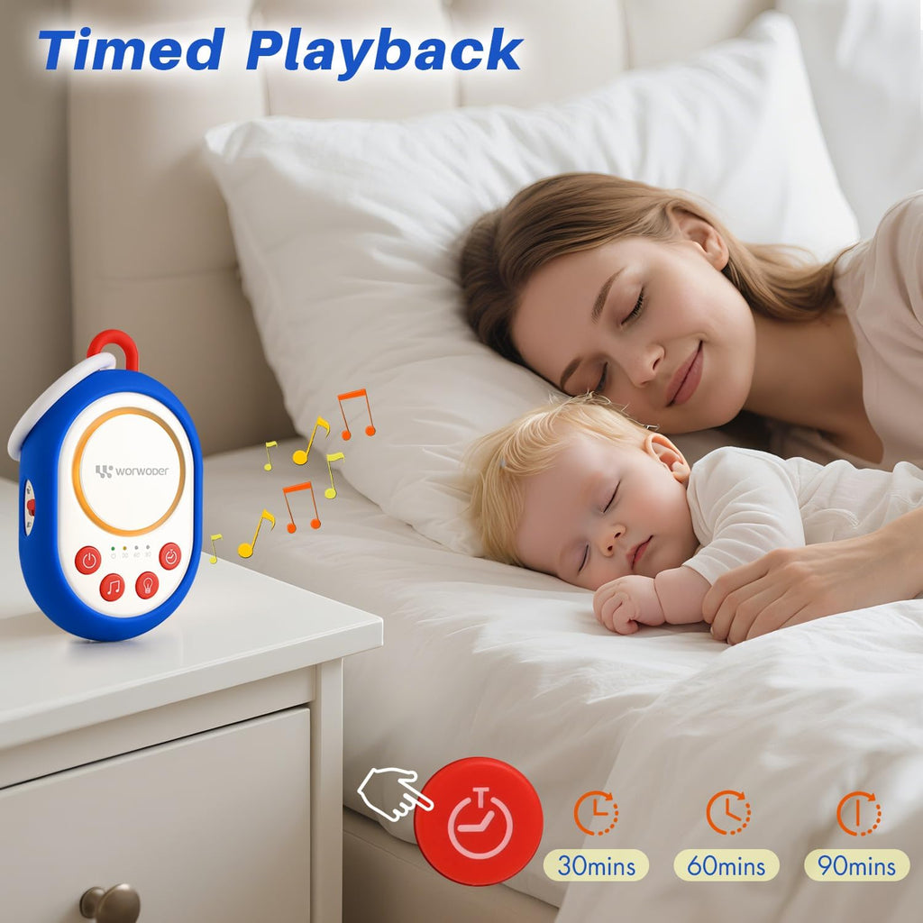 2026 Mom's Choice Awards | White Noise Sound Machine Baby with Night Light, 20 Soothing Sounds, 22 Hours Battery Life, Travel, Registry…