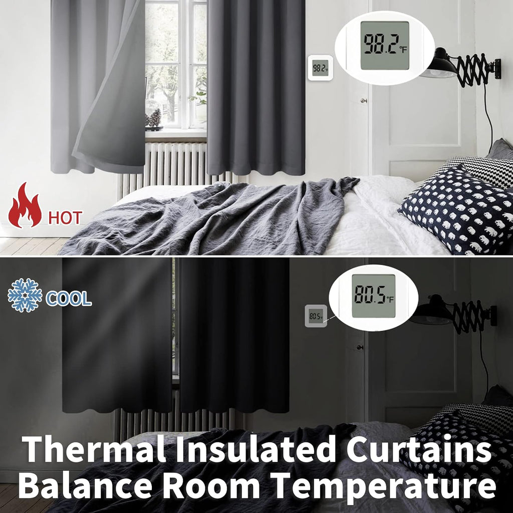 BGment Extra Long Blackout Curtains for Bedroom 2 Panels Set, Window Curtains for Living Room 108 Inch Long, Room Darkening Soundproof…