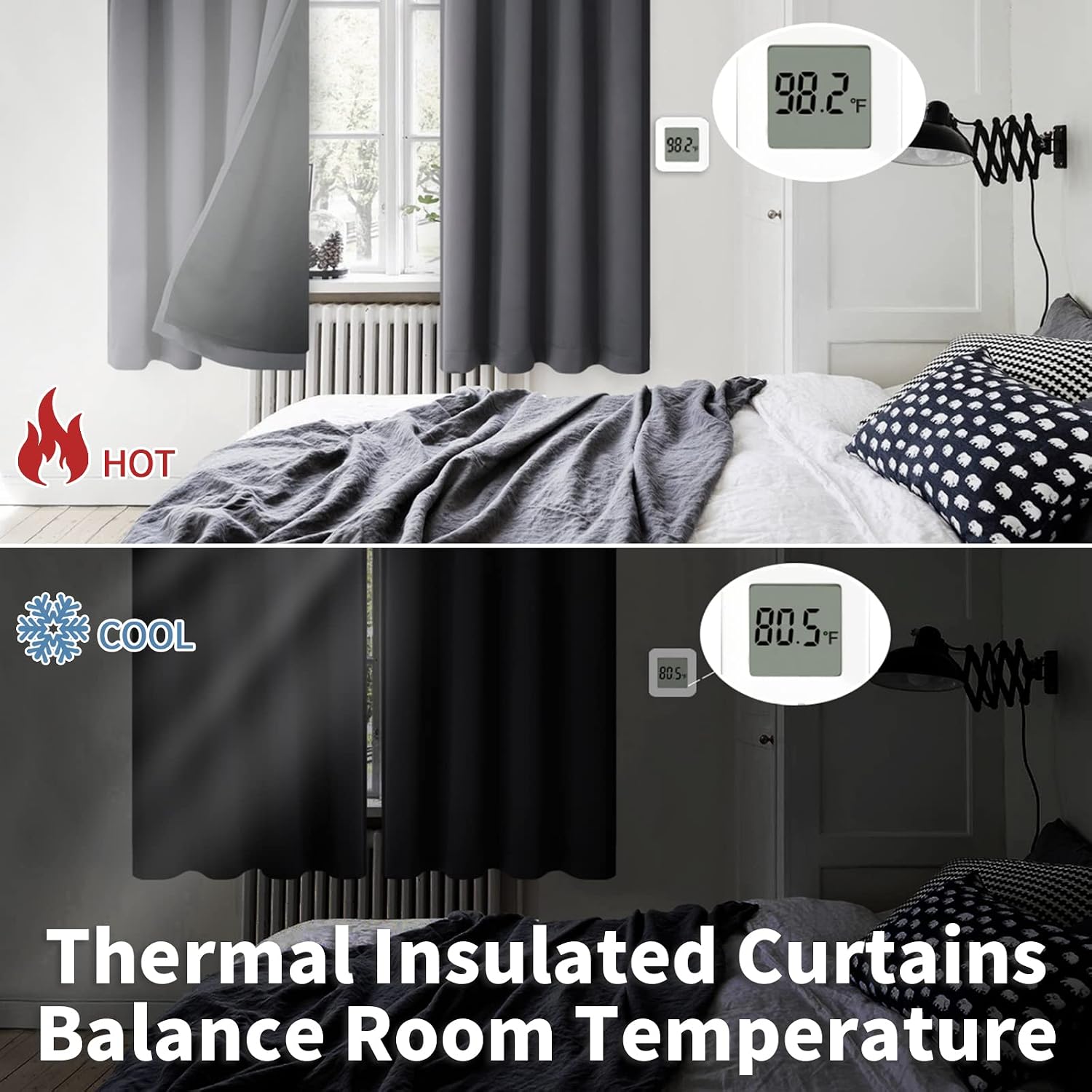 BGment Extra Long Blackout Curtains for Bedroom 2 Panels Set, Window Curtains for Living Room 108 Inch Long, Room Darkening Soundproof…