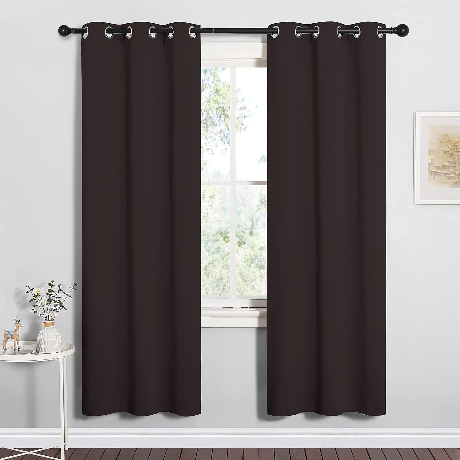NICETOWN Blackout Curtain Panels for Bedroom Window, Triple Weave Microfiber Energy Saving Thermal Insulated Solid Grommet Blackout…